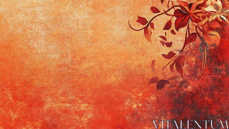 Autumn Ember Vines curling across a glowing sienna hush.