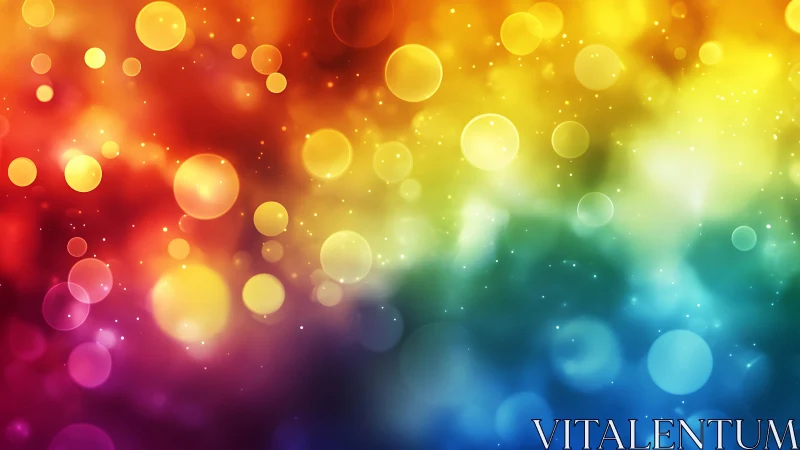 Colorful bokeh light background with soft circular glow.