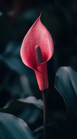 Anthurium Spadix Morphology: Thermochromic Tropical Inflorescence Structure