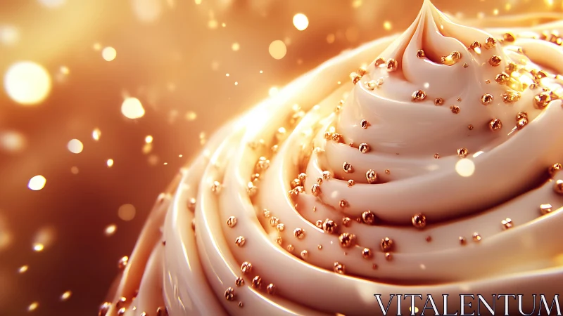 Crystalline Confectionery with Aurelian Particulates and Bokeh Illumination.