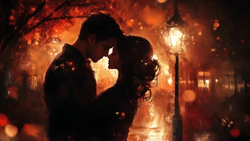 Embers of Passion: Two Souls Ignited in Amber Twilight