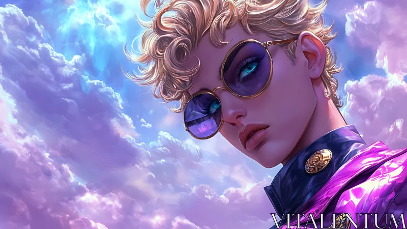 Sky-high style shines as a bold dreamer meets soft clouds