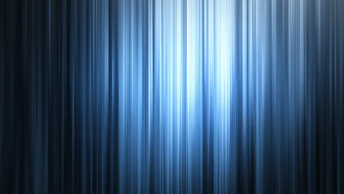 Abstract vertical blue light streaks with gradient effect background.