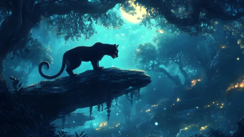 Solitary Panther's Luminous Cavern Quest.