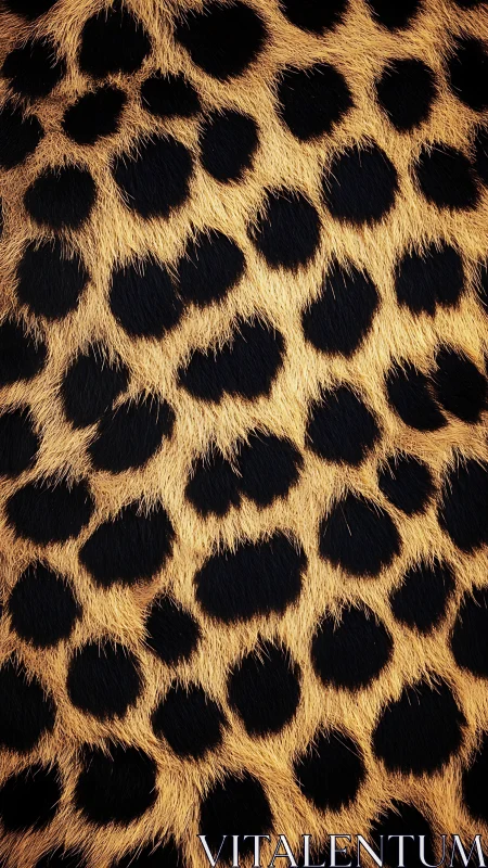 Spotted feline fur pattern demonstrating dark markings on tan background