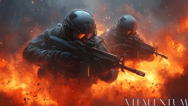 Flamewalk tactical duo carving a corridor through chaos.