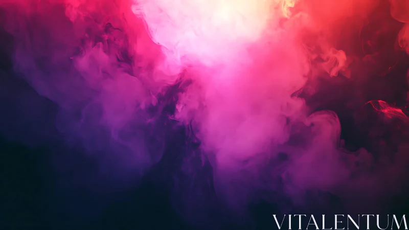 Colored smoke cloud gradient in red, pink and purple tones.