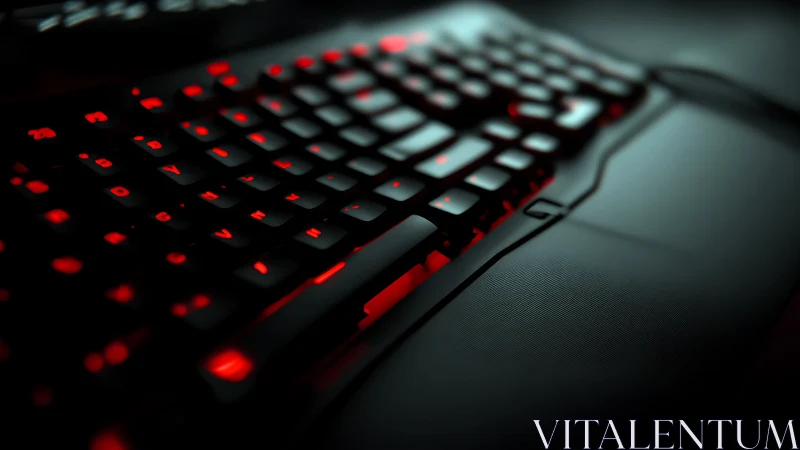 Glowing gaming keyboard invites late night play and focus