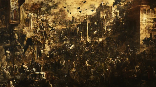 Smoldering Siege Dreams over a Crumbling Bronze City.