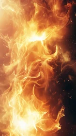 Ethereal Fire Burst: Dynamic Energy Explosion.