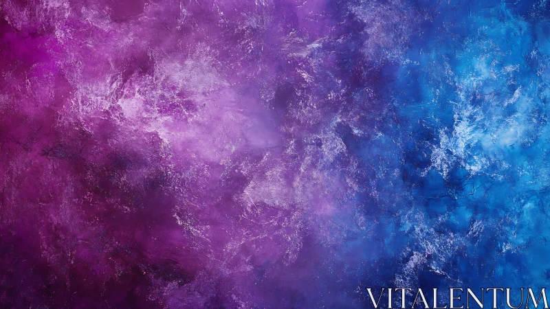 Violet and cyan nebula texture merges with luminous depth.