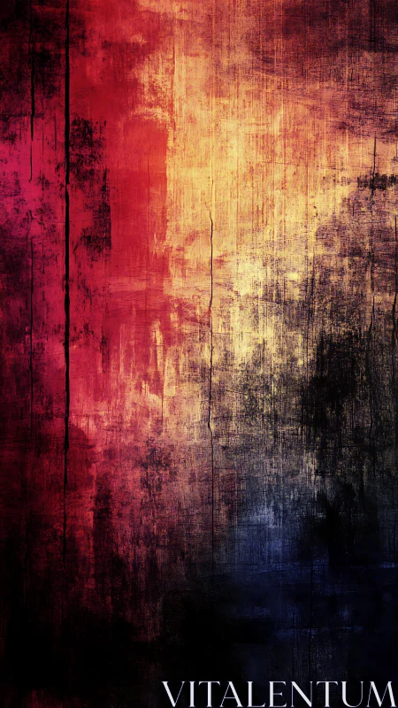 Textured crimson gold abstract with deep shadow gradients.