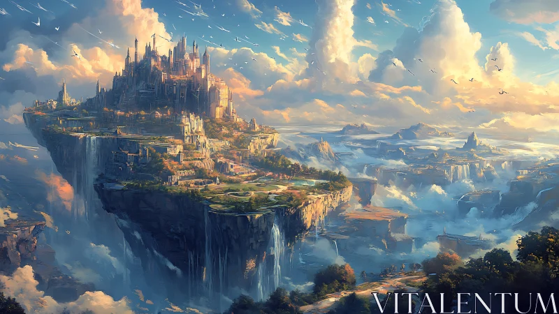 Floating Spires: Where Stone Dreams Meet Sky Architects.