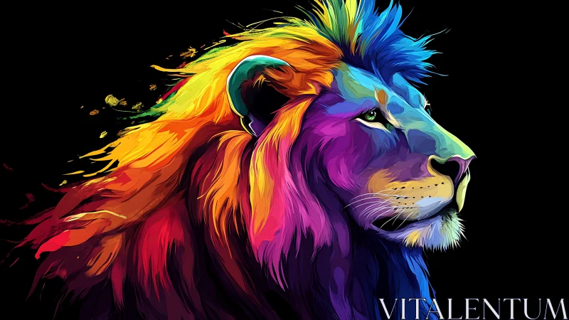 Multicolor digital lion profile uses segmented chromatic planes