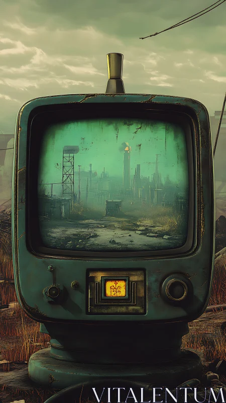 Rust-bitten wasteland television quietly broadcasts the end