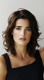 Portrait renders a poised woman in soft photorealistic lighting