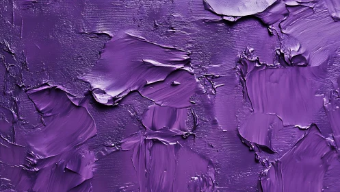 Velvety violet paint swirls in bold textured layers.