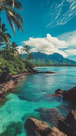 Tropical Paradise Awaits: Crystal Waters Meet Lush Island Mountains