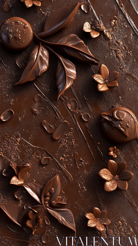 Dreamy chocolate blossoms for cozy, sweet daydreams.