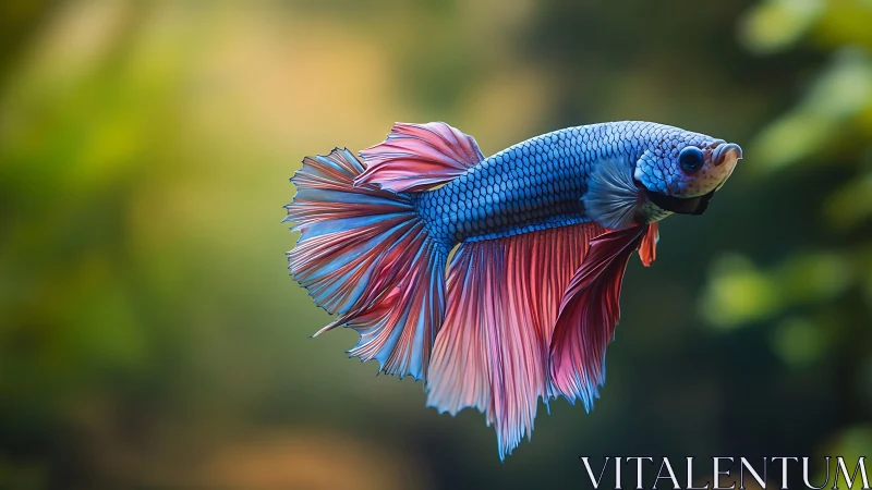 Ribbon-finned betta glides like silk through liquid dusk