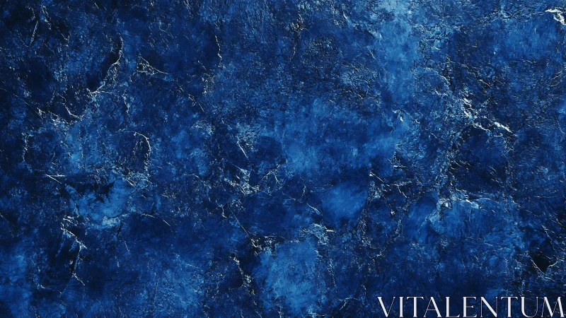 Textured cobalt abstract surface with fractured tonal depth.