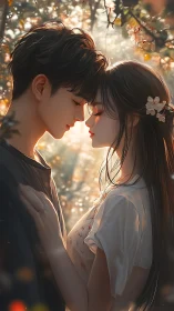 Golden Hour Romance Unfolding.