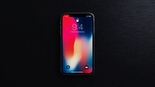 iPhone Lock Screen: Liquid Color Dreams at 9:4.