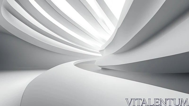 Interstitial Spirals: Parametric White Volumetric Architecture.