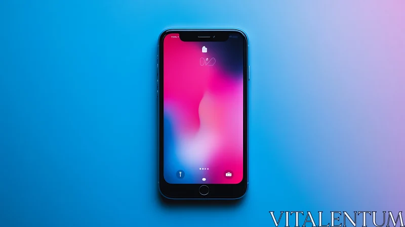 Modern Phone Glows with Vibrant Energy.