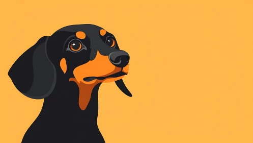 Warm-eyed dachshund gazes up with gentle, hopeful charm