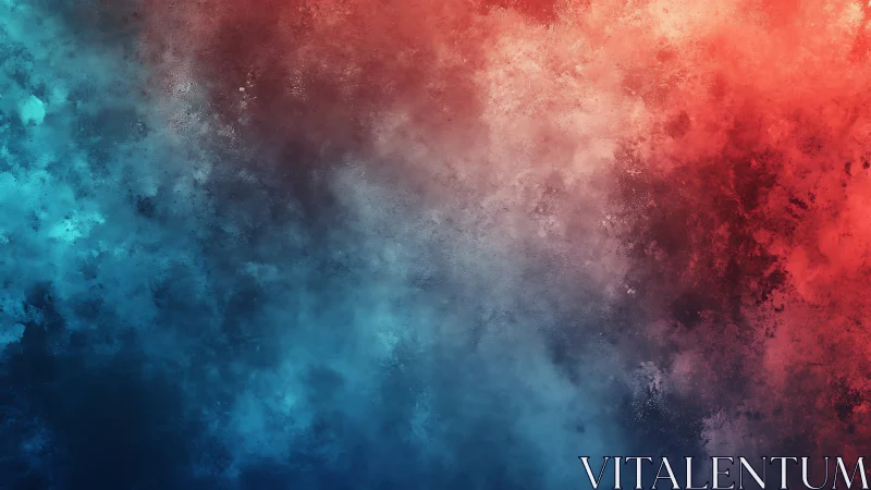 Gentle red and blue clouds drifting through soft twilight.