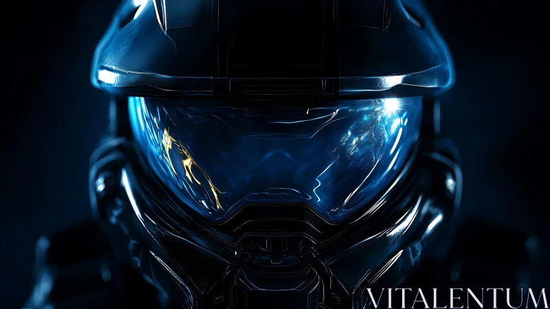 Midnight space ranger gazing into distant cosmic light.