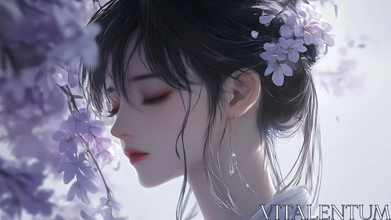 Soft spring daydream rests in a quiet blossom embrace