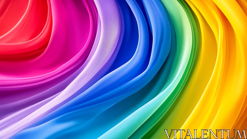 Silken rainbow currents swirling in candy-bright ribbons.