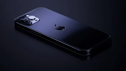 Sleek Black iPhone with Advanced Camera System