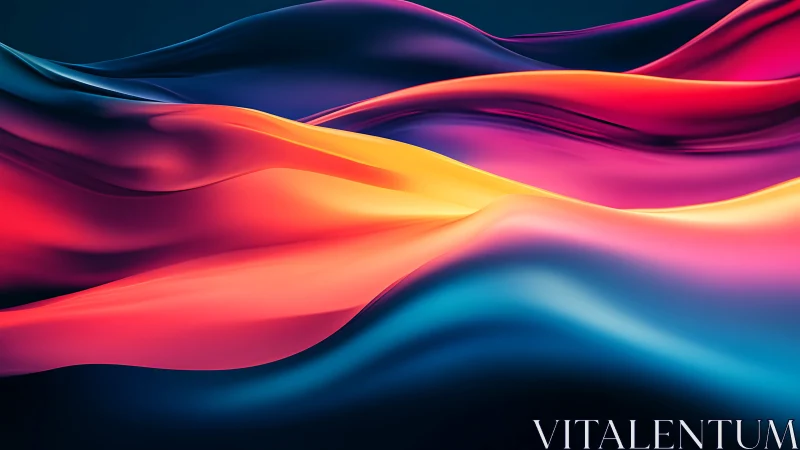 Spectral fluid dynamics across multicolor ribbon surfaces.