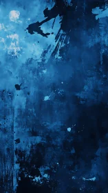 Deep blue abstract texture with layered paint strokes.