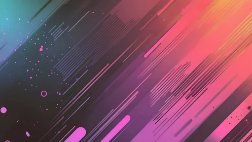 Diagonal neon vector streaks with gradient glitch structure.