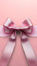 Pink Ribbon Reverie: Monochromatic Bow Symphony.