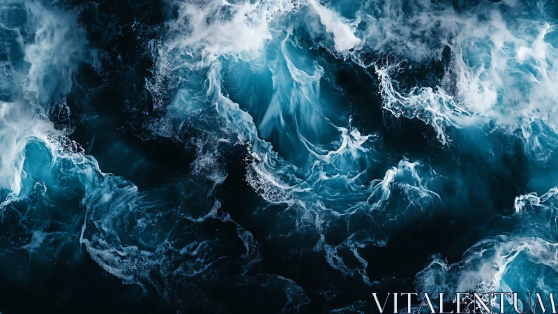 Turbulent ocean surface captures high energy wave interference patterns