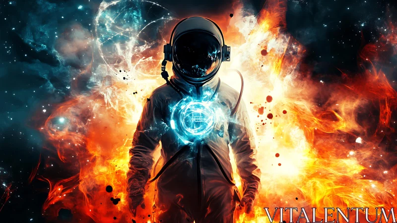 Stellar voyager ignites twin nebulae with a radiant heart core