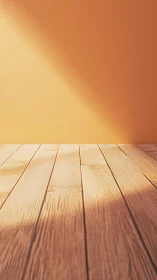 Sunlit wooden floor quietly rehearses tomorrow&rsquo;s stories