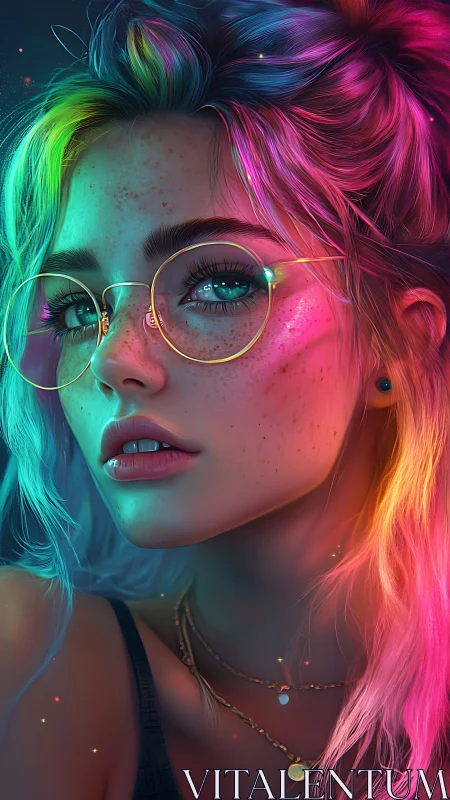 Neon-tipped daydream bends starlight around quiet freckles