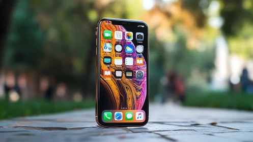 Golden hour meets tech: iPhone's vibrant soul shines bright.