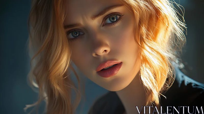 Photorealistic close-up portrait with cinematic rim lighting.