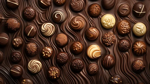 Artisan Chocolate Treasures in Ornate Cocoa Cases.