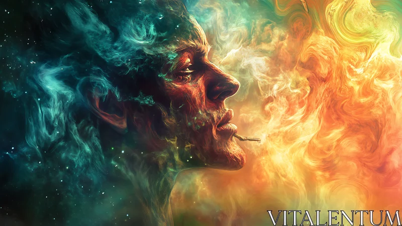 Nebula dreamer quietly exhales swirling cosmic clouds