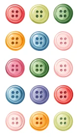 Circular colored buttons are arranged in a three-column grid