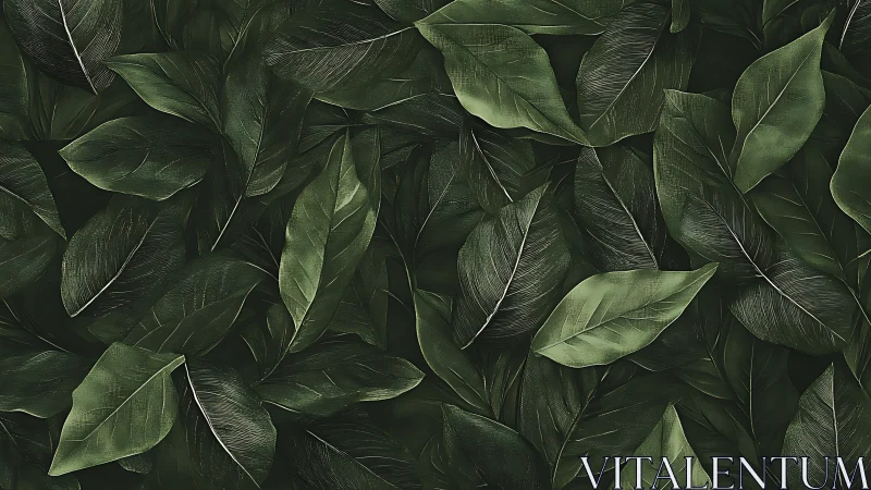 Dense overlapping green leaves form a continuous surface