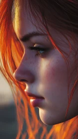 Soft sunset profile celebrates quiet strength and focus